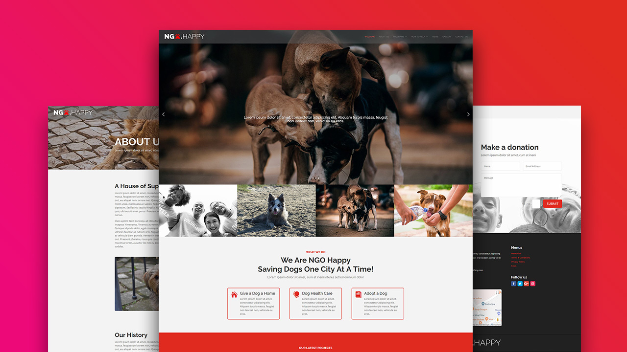 NGO Happy Layout Pack feature